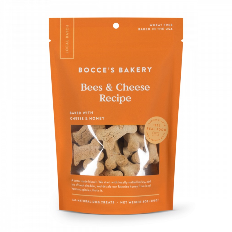 Bocce’s Bakery Bees & Cheese All Natural Dog Biscuits