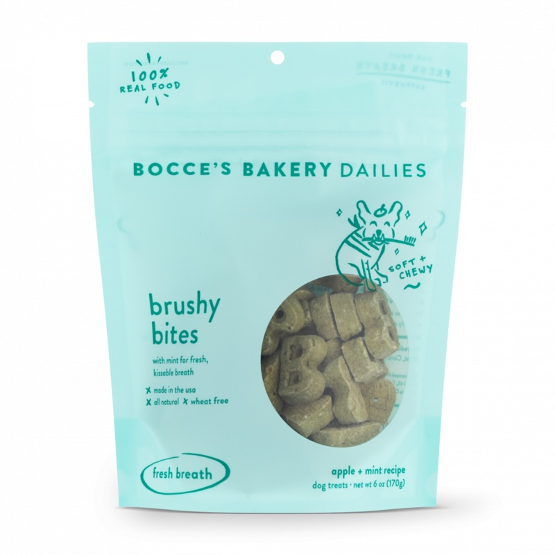 Bocce’s Bakery Brushy Bites Soft & Chewy Dog Treats