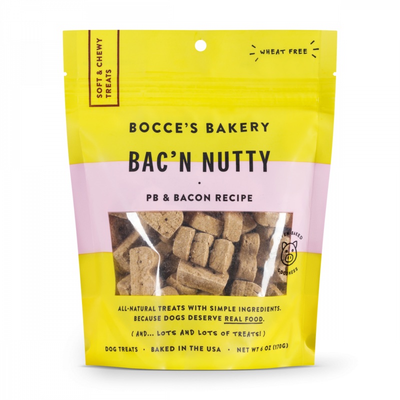 Bocce’s Bakery Every Day Bac’n Nutty Soft & Chewy Dog Treats