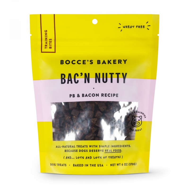Bocce’s Bakery Every Day Bac’n Nutty Training Bites Dog Treats
