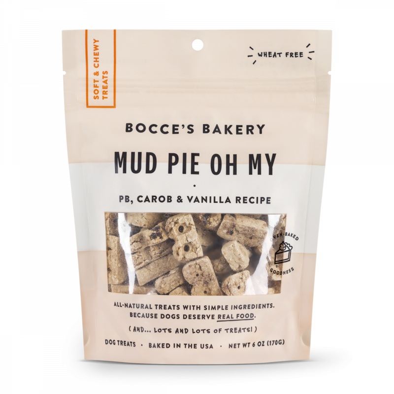 Bocce’s Bakery Every Day Mud Pie Oh My Soft & Chewy Dog Treats