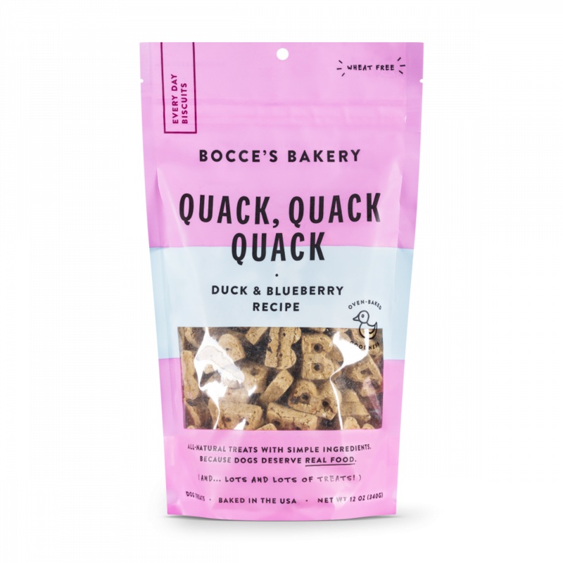 Bocce’s Bakery Every Day Quack, Quack, Quack Biscuit Dog Treats