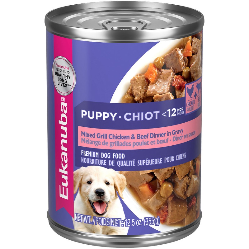 Eukanuba Puppy Mixed Grill Chicken & Beef Dinner in Gravy Canned Dog Food