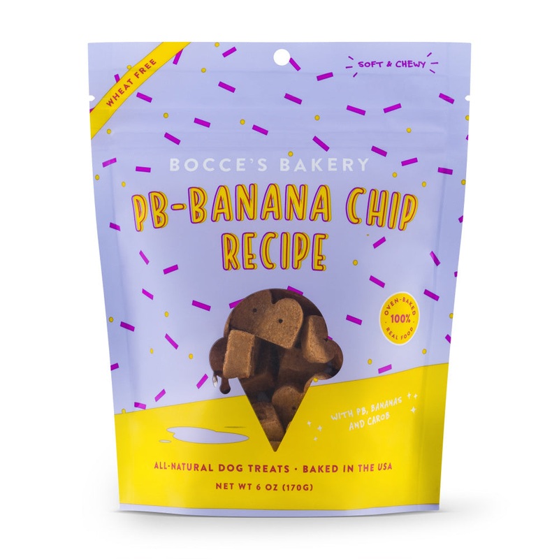 Bocce’s Bakery PB Banana Chip Soft & Chewy  Dog Treats