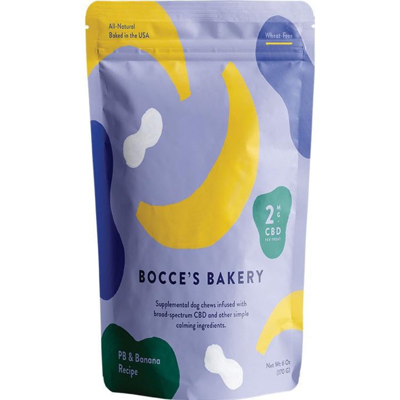 Bocce’s Bakery PB & Banana Supplemental Calming Chew Large Breed Dog Treats
