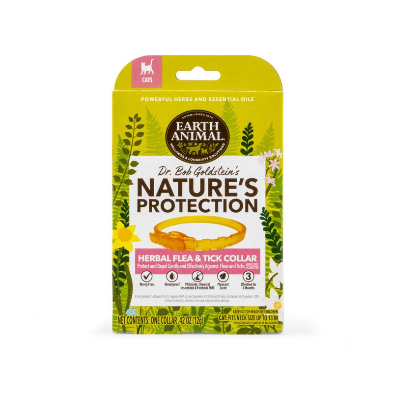 Earth Animal Nature’s Protection Flea & Tick Prevention Herbal Collar for Cats