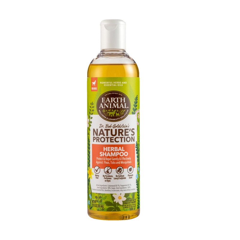 Earth Animal Nature’s Protection Flea & Tick Prevention Herbal Shampoo for Dogs
