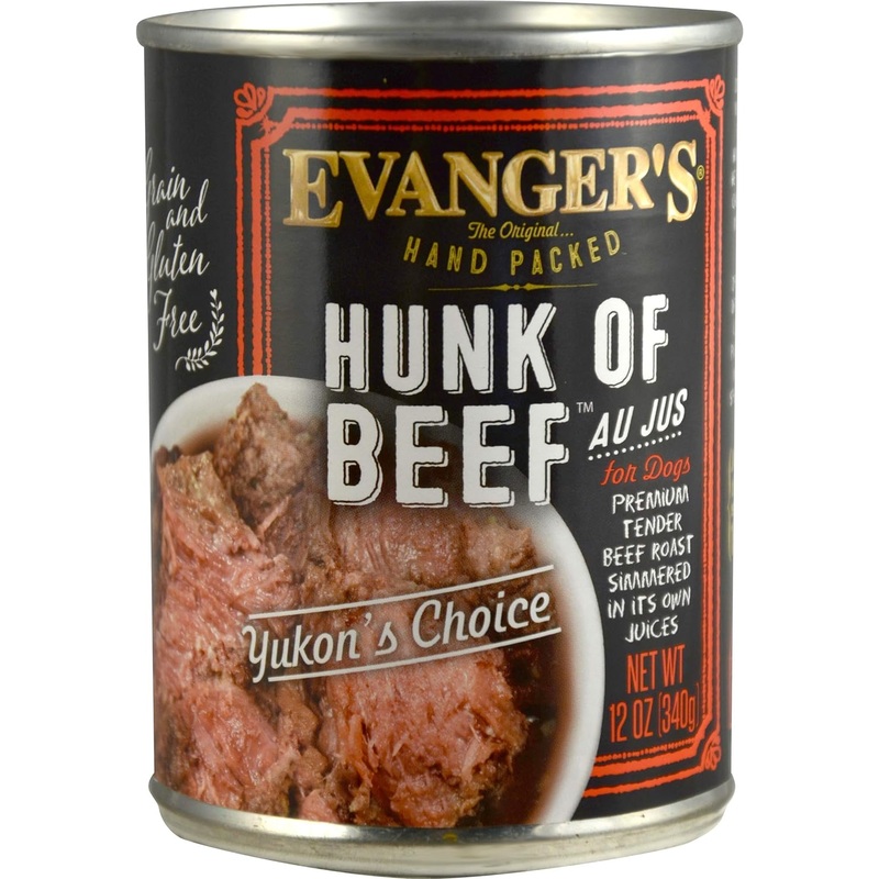 Evanger’s Grain-Free Hand Packed Hunk of Beef Canned Dog Food