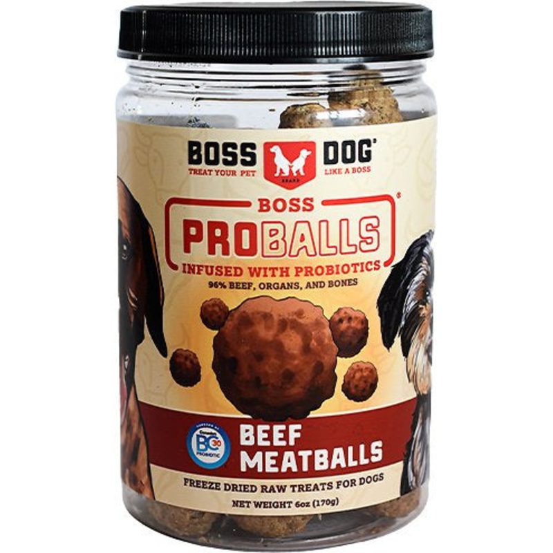 Boss Dog Proballs Beef Meatball Freeze Dried Dog Treats