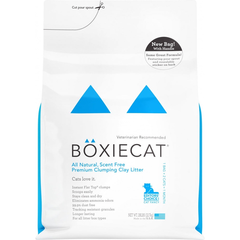 Boxiecat All Natural Scent Free Premium Clumping Clay Litter
