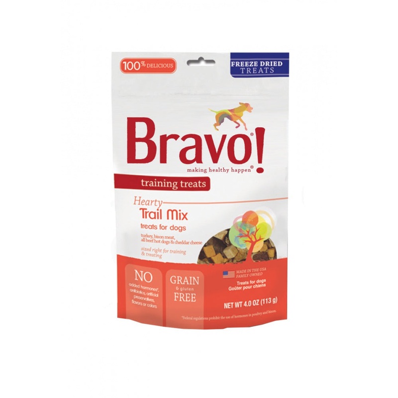 Bravo! Grain Free Trail Mix Freeze-Dried Training Size Dog Treats