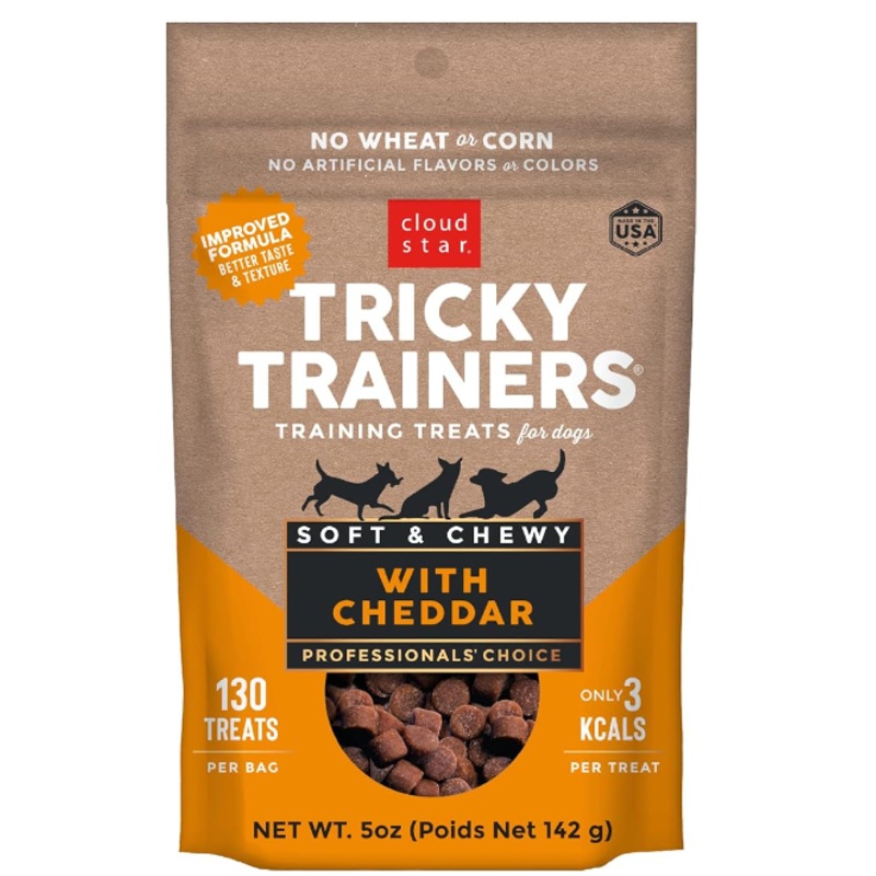 Cloud Star Tricky Trainers Soft & Chewy Cheddar Dog Treats