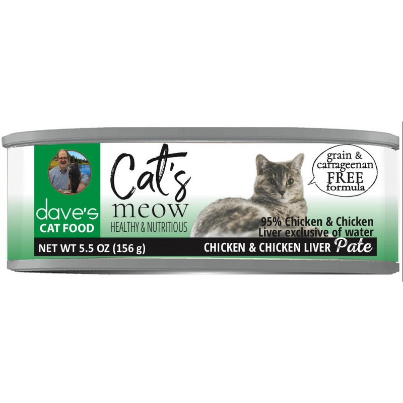 Dave’s 95% Chicken and Chicken Liver Pate Formula Canned Cat Food