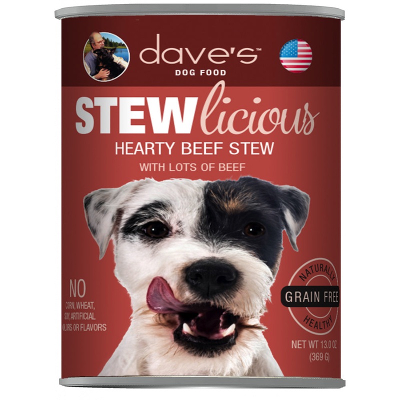 Dave’s Grain Free Stewlicious Hearty Beef Stew Canned Dog Food