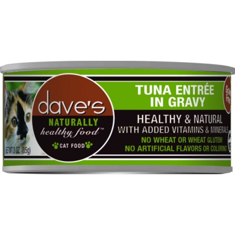 Dave’s Naturally Healthy Tuna Entre in Gravy Canned Cat Food