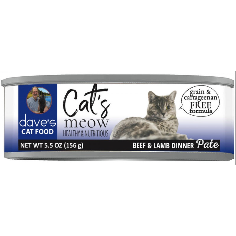 Dave’s Pet Food Grain Free Cats Meow Beef with Lamb Canned Cat Food