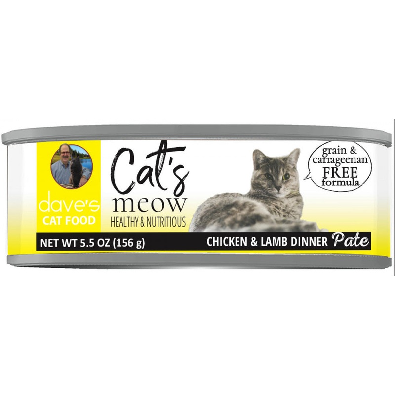 Dave’s Pet Food Grain Free Cats Meow Chicken with Lamb Canned Cat Food
