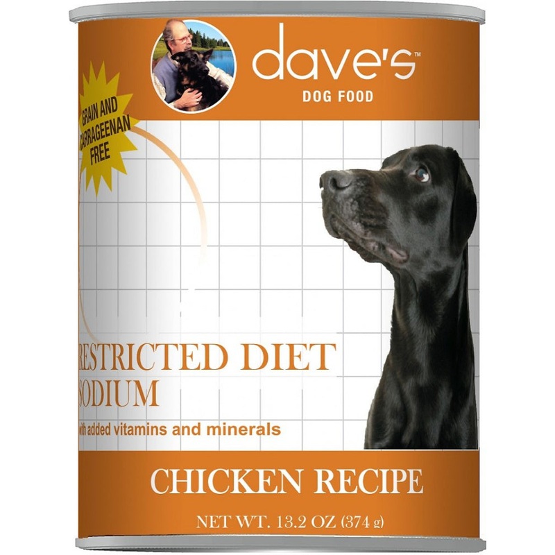 Dave’s Restricted Diet Sodium Chicken Recipe Canned Dog Food