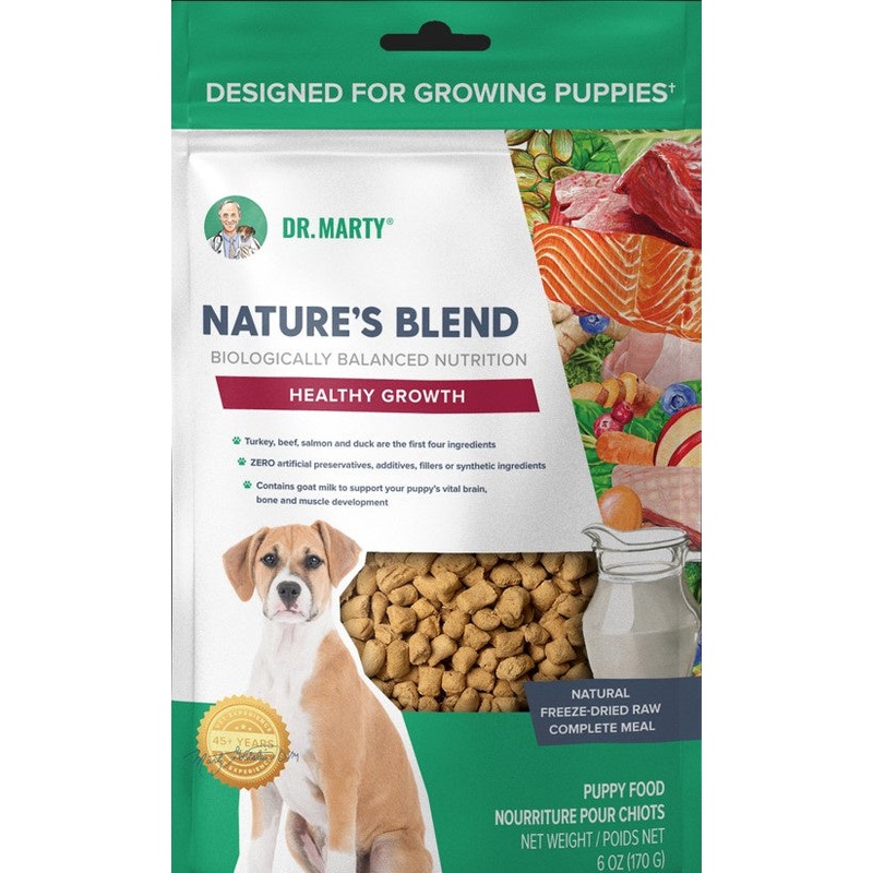 Dr. Marty Nature’s Blend for Puppies Freeze Dried Raw Dog Food
