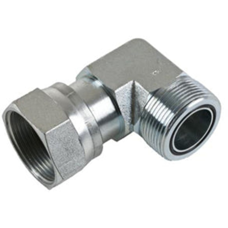 1-1/4 MALE OFS X 1-1/4 FEMALE OFS SWIVEL 90 DEG; – SWIVEL NUT ELBOW – STEEL