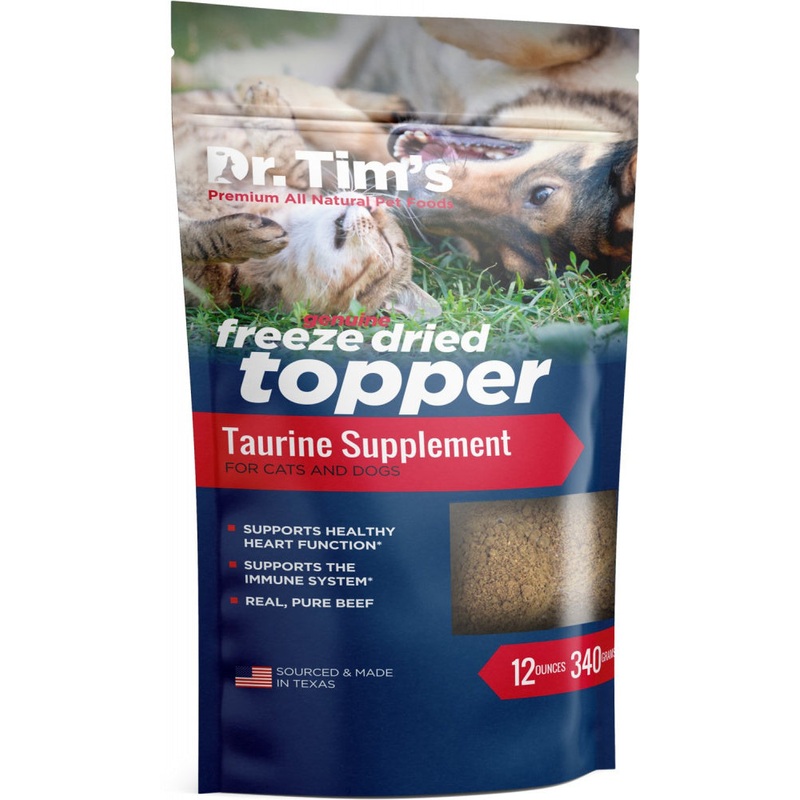 Dr. Tim’s Freeze Dried Beef Taurine Food Topper for Dogs & Cats