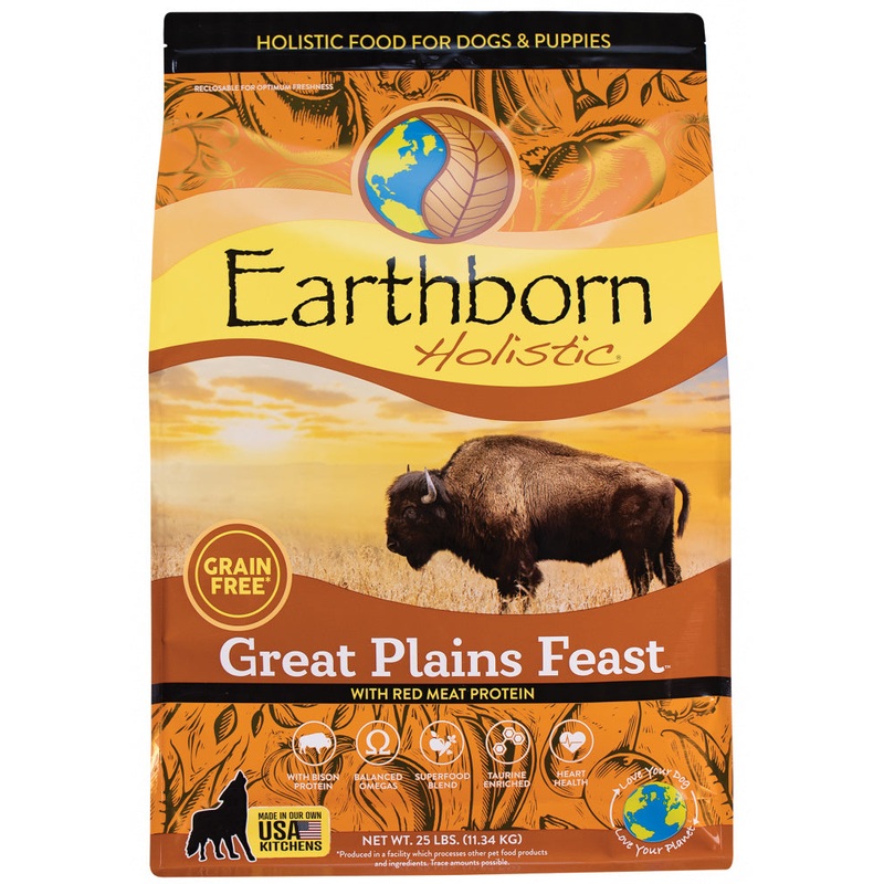 Earthborn Holistic Great Plains Feast Bison Meal & Vegetables Grain Free Dry Dog Food