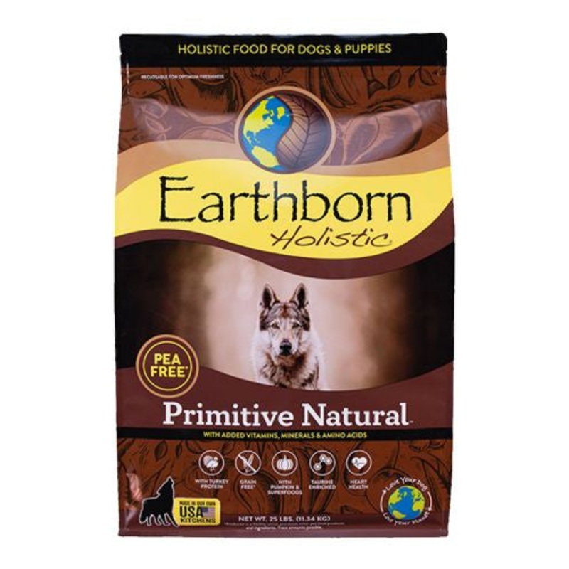 Earthborn Holistic Primitive Natural Turkey Meal & Vegetables Grain Free Dry Dog Food