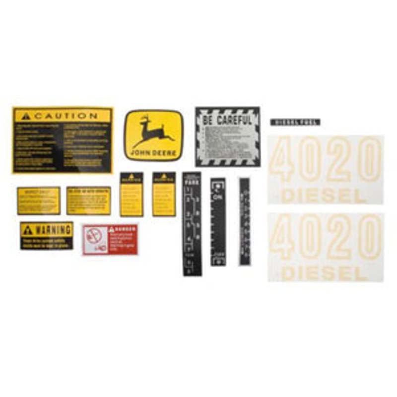 HOOD DECAL SET FOR JOHN DEERE 4020