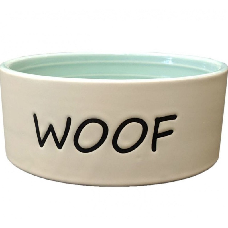 Ethical Pet Woof Dog Dish Green