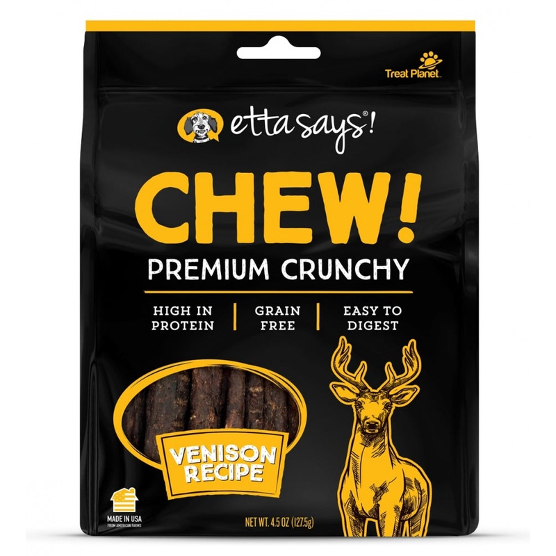Etta Says Chew! Premium Crunchy Venison Chew Dog Treats