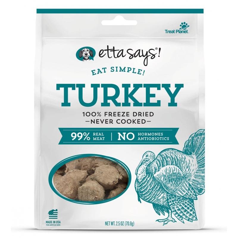 Etta Says Eat Simple! 100% Freeze Dried Turkey Dog Treats