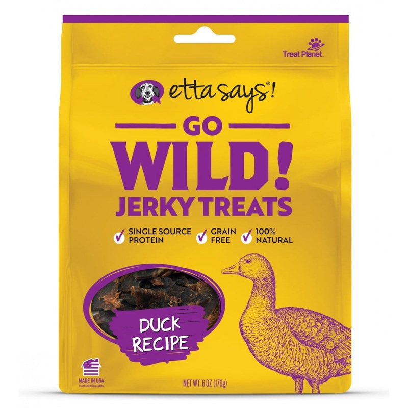 Etta Says Go Wild! Jerky Treats Duck Recipe Dog Treats
