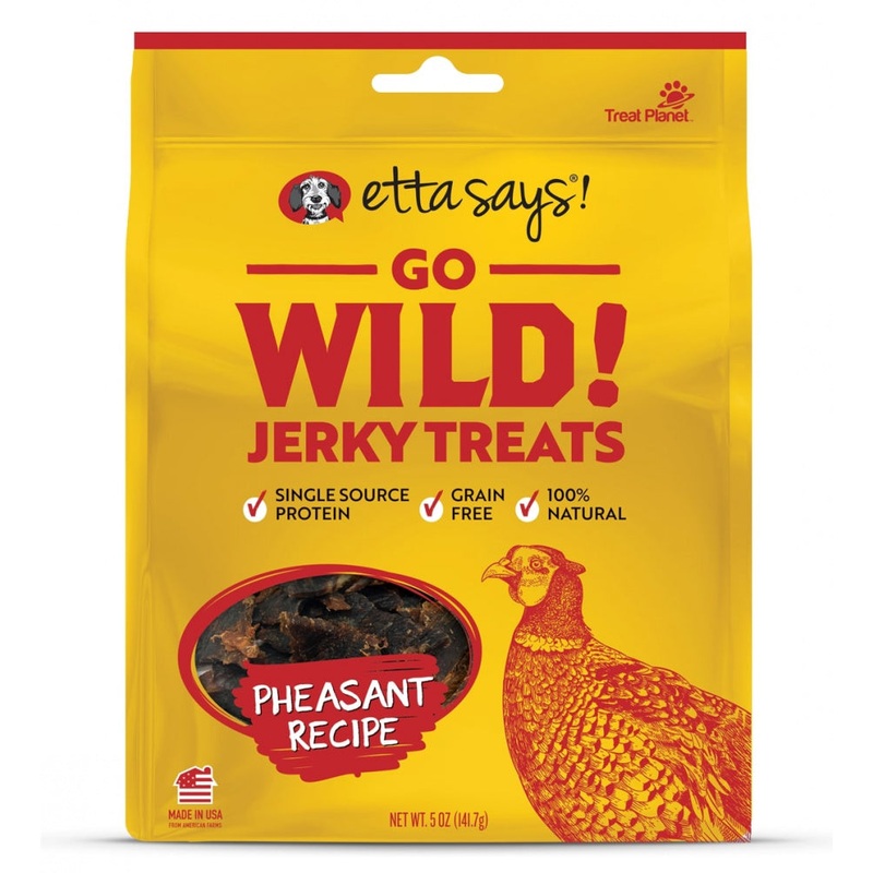 Etta Says Go Wild! Jerky Treats Pheasant Recipe Dog Treats