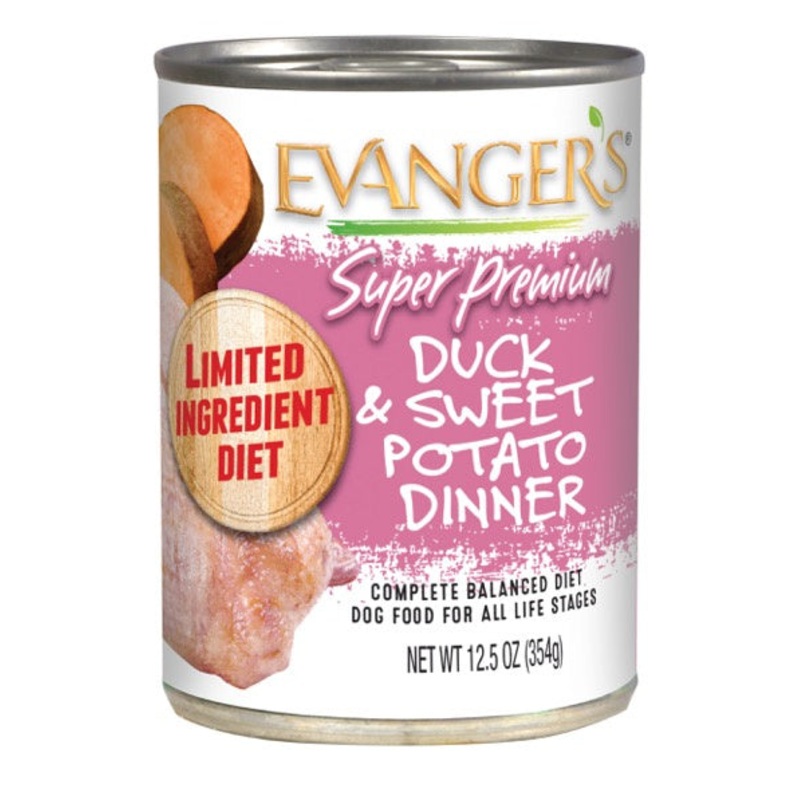 Evanger’s Super Premium Duck & Sweet Potato Dinner Canned Dog Food