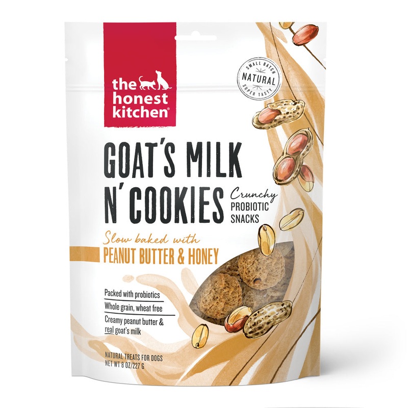 The Honest Kitchen Goat’s Milk N’ Cookies Slow Baked with Peanut Butter & Honey Dog Treats