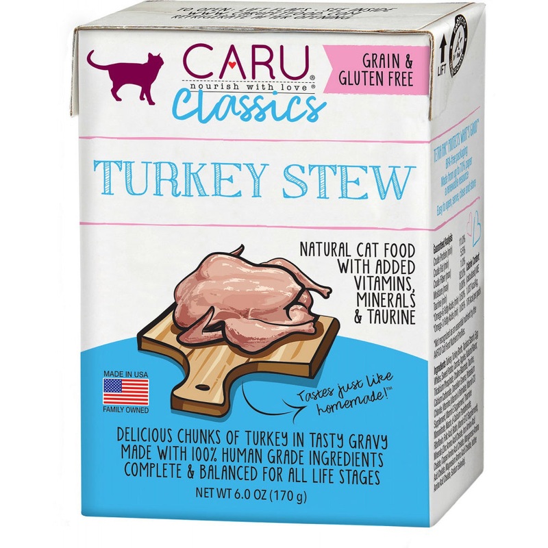 Caru Classic Grain Free Turkey Stew Recipe Wet Cat Food