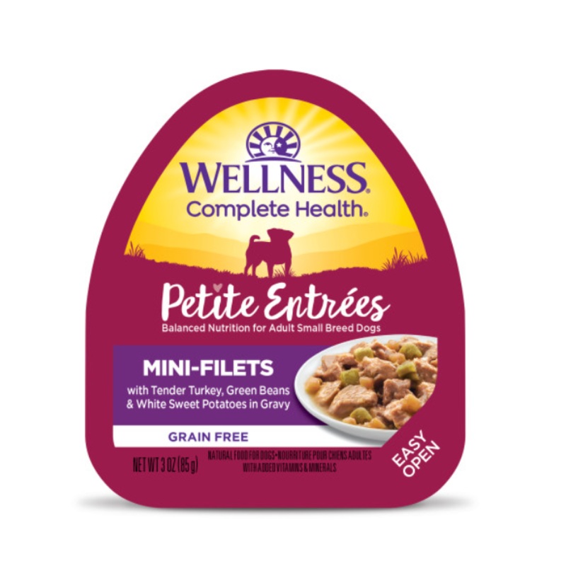 Wellness Petite Entrees Mini-Filets Grain Free Tender Turkey Recipe Wet Dog Food