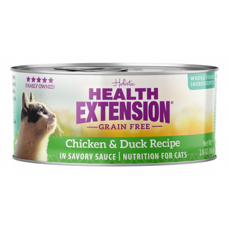 Health Extension Grain Free Chicken and Duck Recipe Canned Cat Food