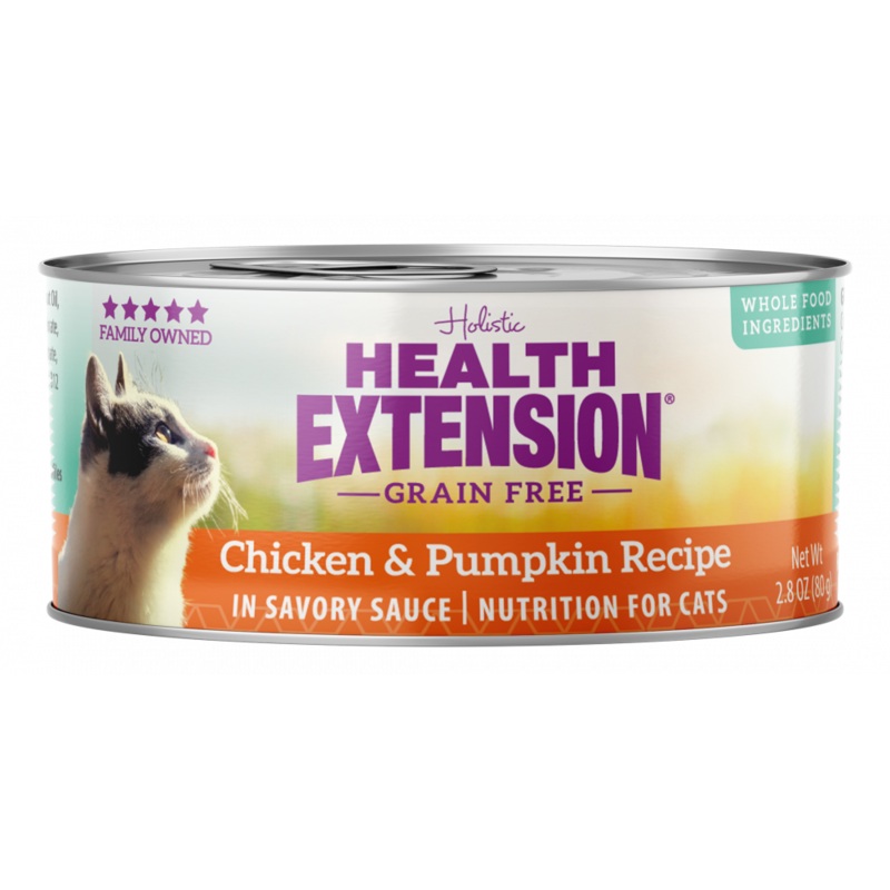 Health Extension Grain Free Chicken and Pumpkin Recipe Canned Cat Food