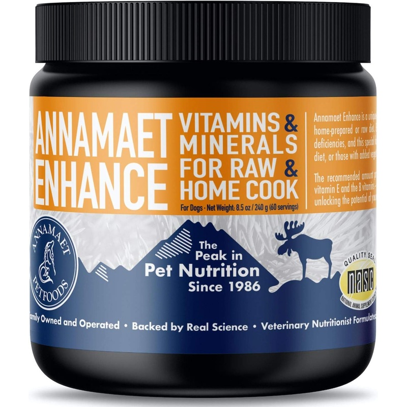 Annamaet Enhance Raw & Home Cook Meal Dog Vitamin & Mineral Supplement, 8.5-oz