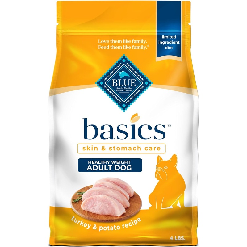 Blue Buffalo Basics Skin & Stomach Care Healthy Weight Turkey & Potato Recipe Adult Dry Dog Food