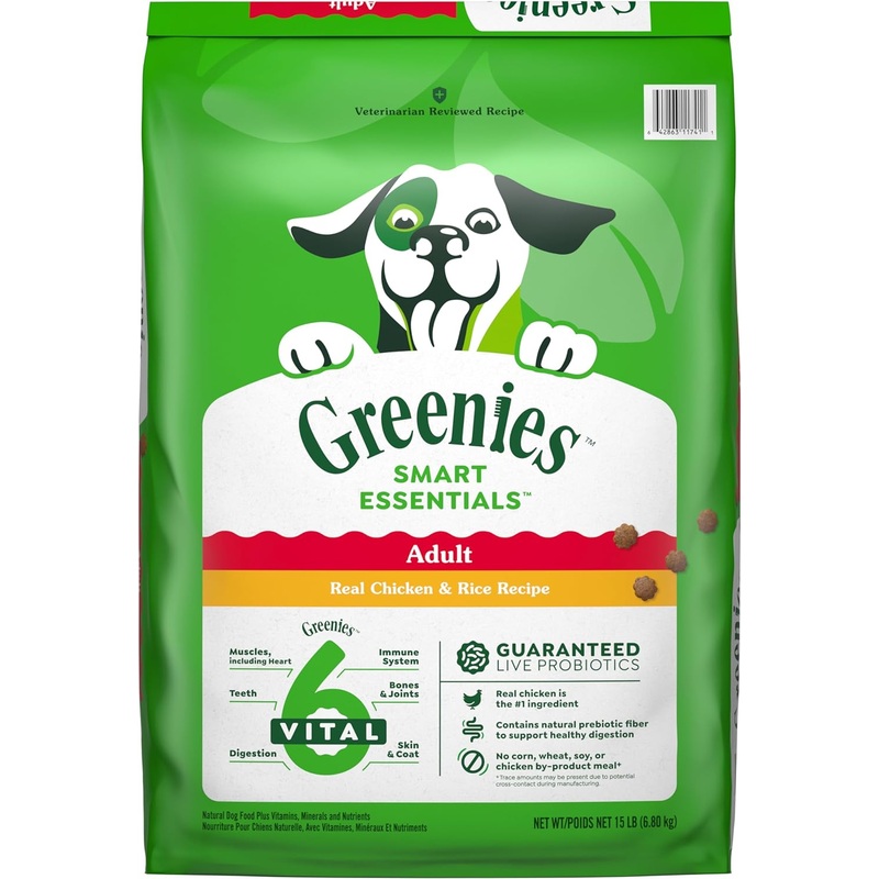 Greenies Smart Essentials Adult High Protein Real Chicken & Rice Recipe Dry Dog Food