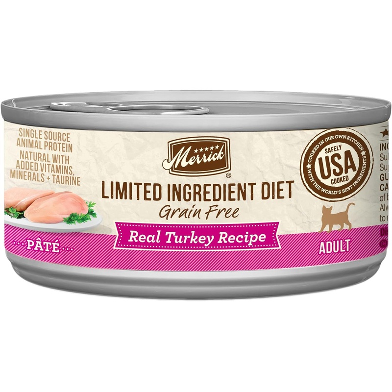 Merrick Limited Ingredient Diet Grain-Free Turkey Canned Cat Food, 2.75-oz, case of 24