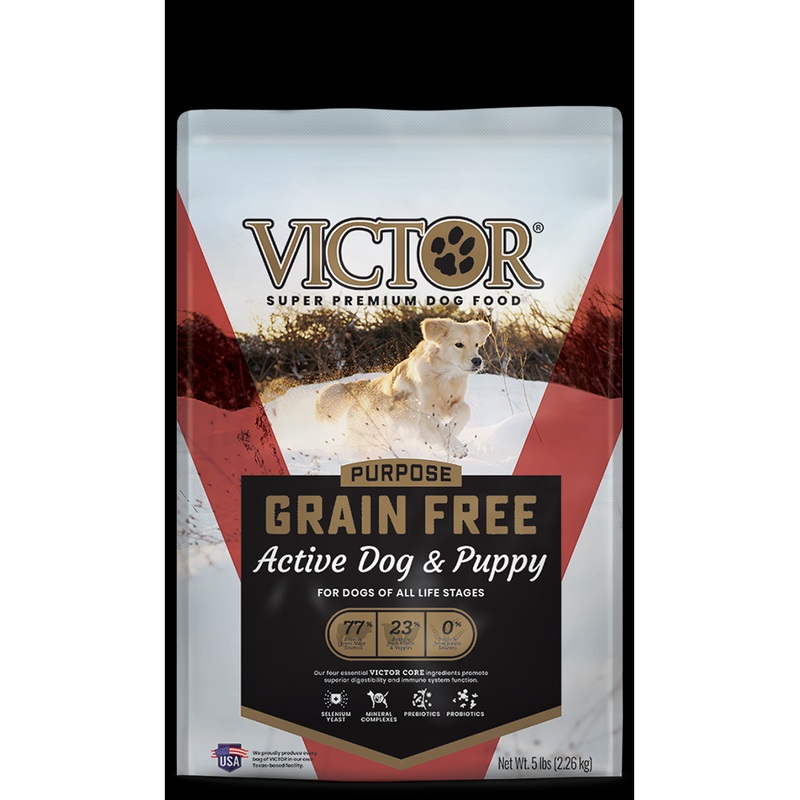 VICTOR Purpose Active Dog & Puppy Formula Grain-Free Dry Dog Food