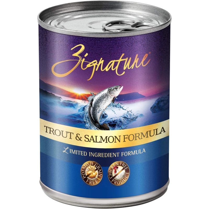Zignature Trout & Salmon Limited Ingredient Formula Canned Dog Food 13oz, case of 12