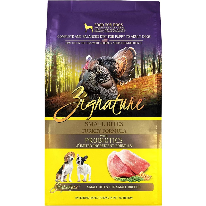 Zignature Turkey Formula Small Bites Dry Dog Food