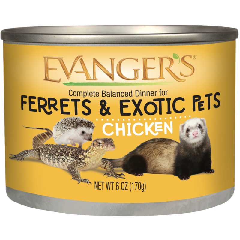 Evanger’s Chicken Wet Ferret Food, 6-oz can, case of 12