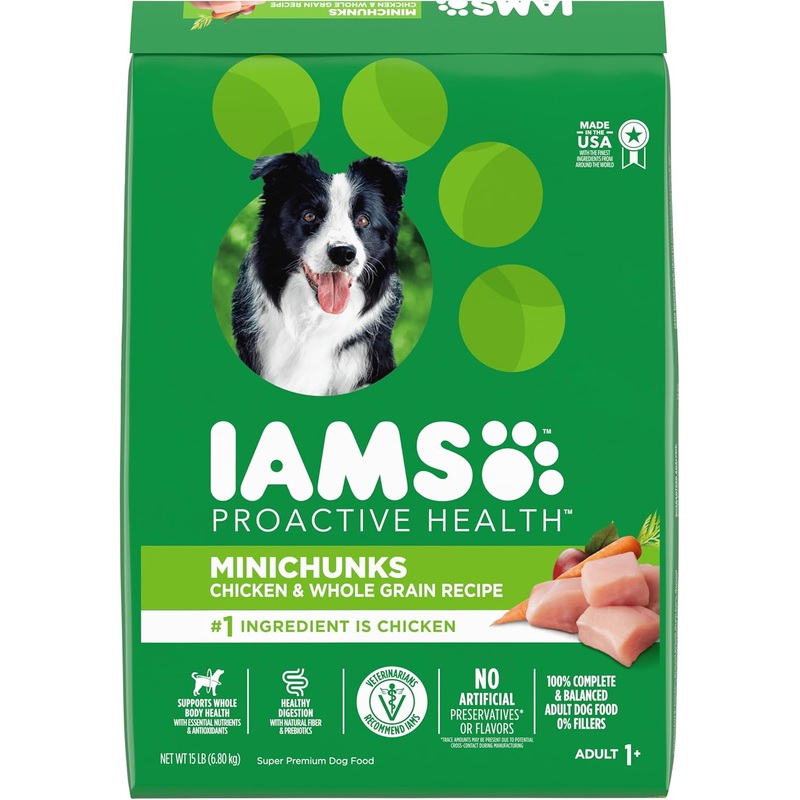 Iams Proactive Health Minichunks with Real Chicken & Whole Grains Dry Dog Food