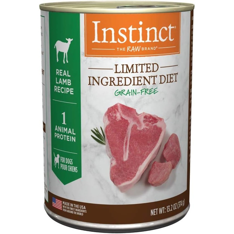Instinct Limited Ingredient Diet Adult Grain-Free Real Lamb Recipe Wet Dog Food, 13.2 oz. Cans (Case of 6)