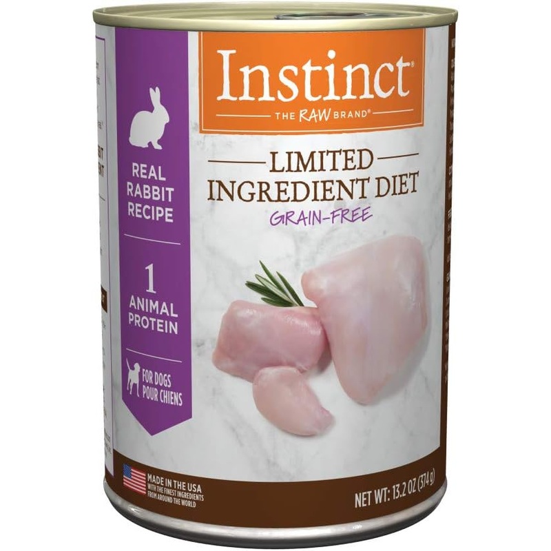 Instinct Limited Ingredient Diet Adult Grain-Free Real Rabbit Recipe Wet Dog Food, 13.2 Ounce (Pack of 6)